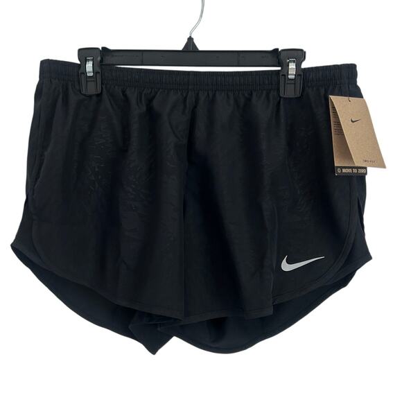 Nike Tempo Women's Dri-FIT Mid-Rise Brief-Lined Running Black Printed NWT Large - Picture 1 of 6